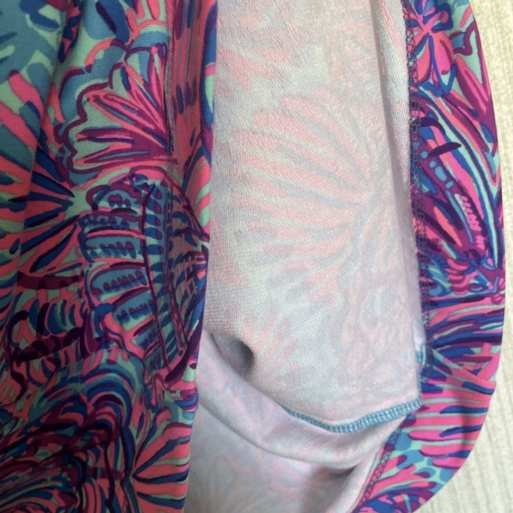 Lilly Pulitzer Medium Ports Dress In Turquoise Oasis Shelleidoscope Long Sleeves - Picture 4 of 11